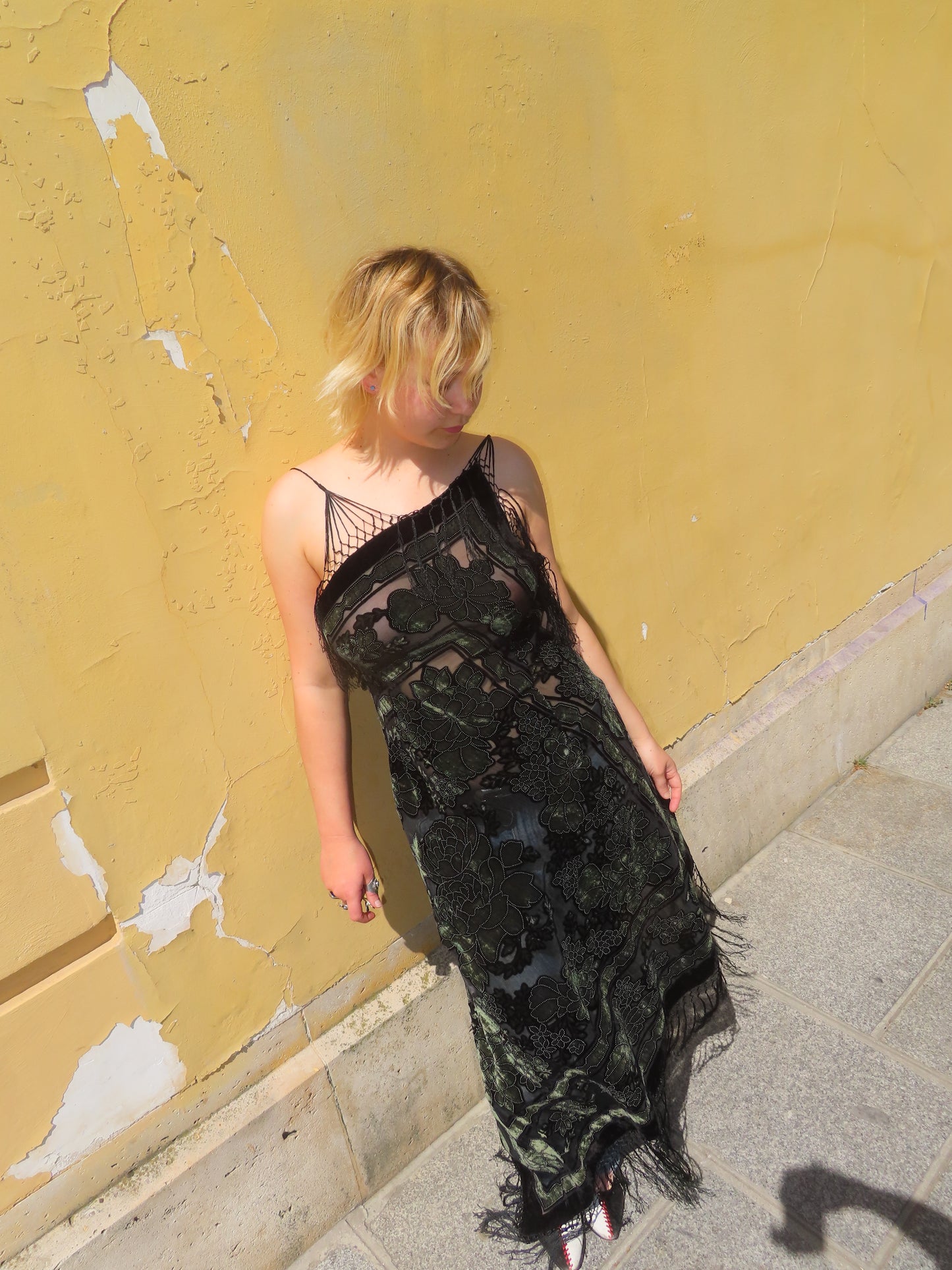 Green Handkerchief Dress