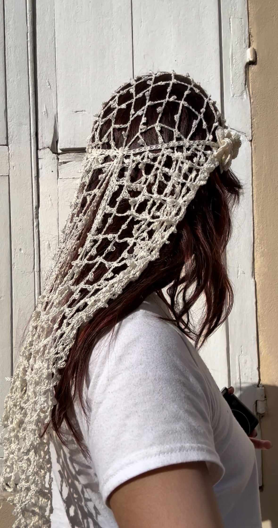 Crochet Flower Veil