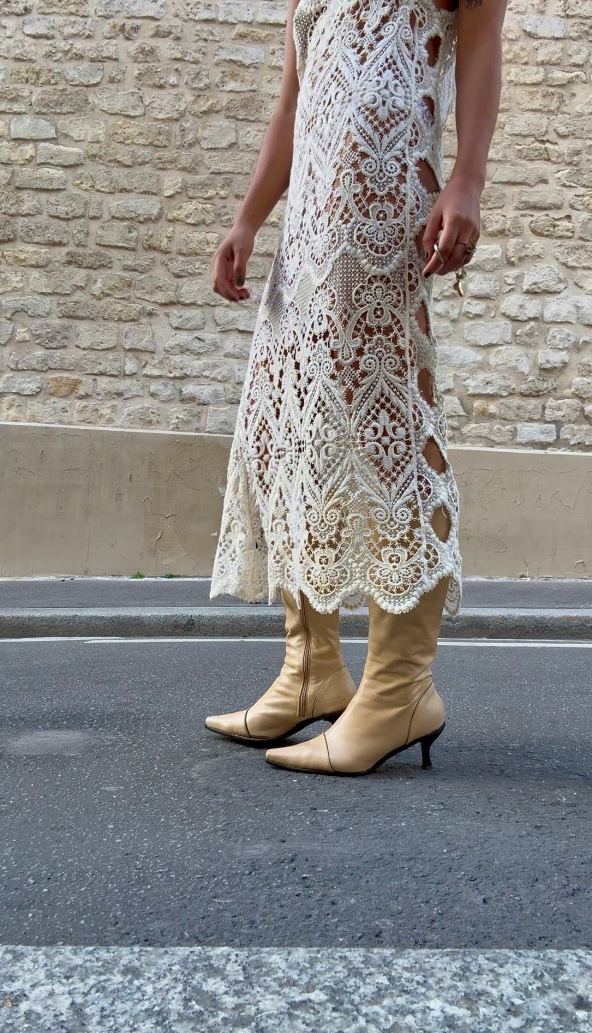 Guipure Lace Dress