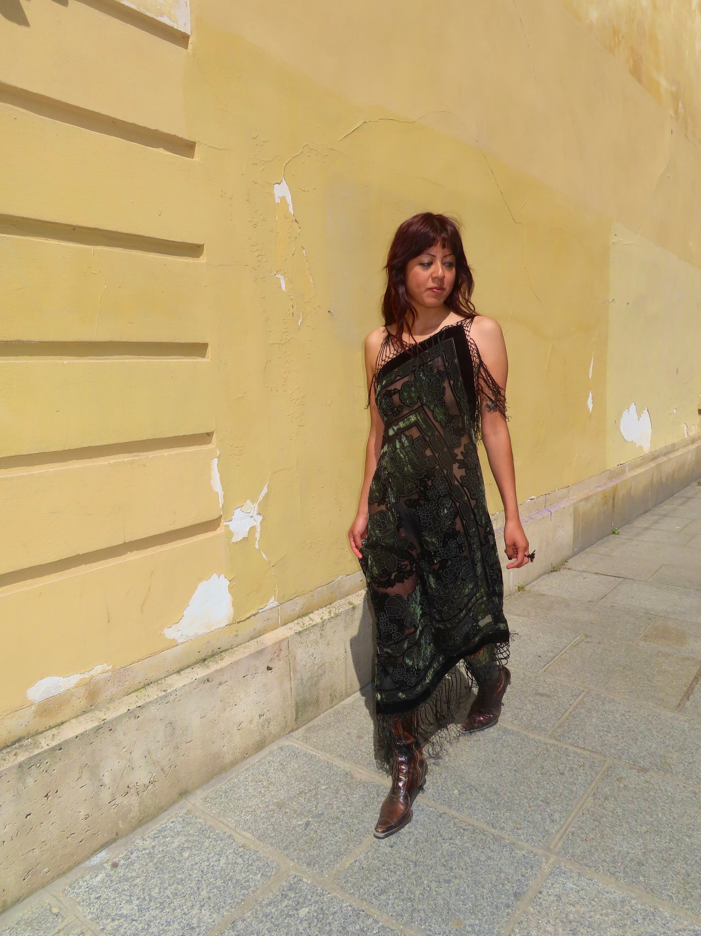 Green Handkerchief Dress