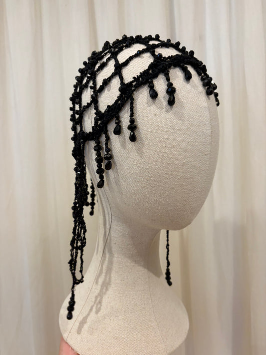 Glass Beads Crochet Hat