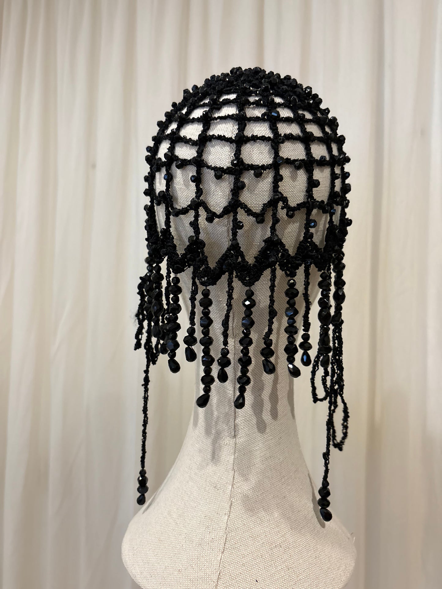 Glass Beads Crochet Hat