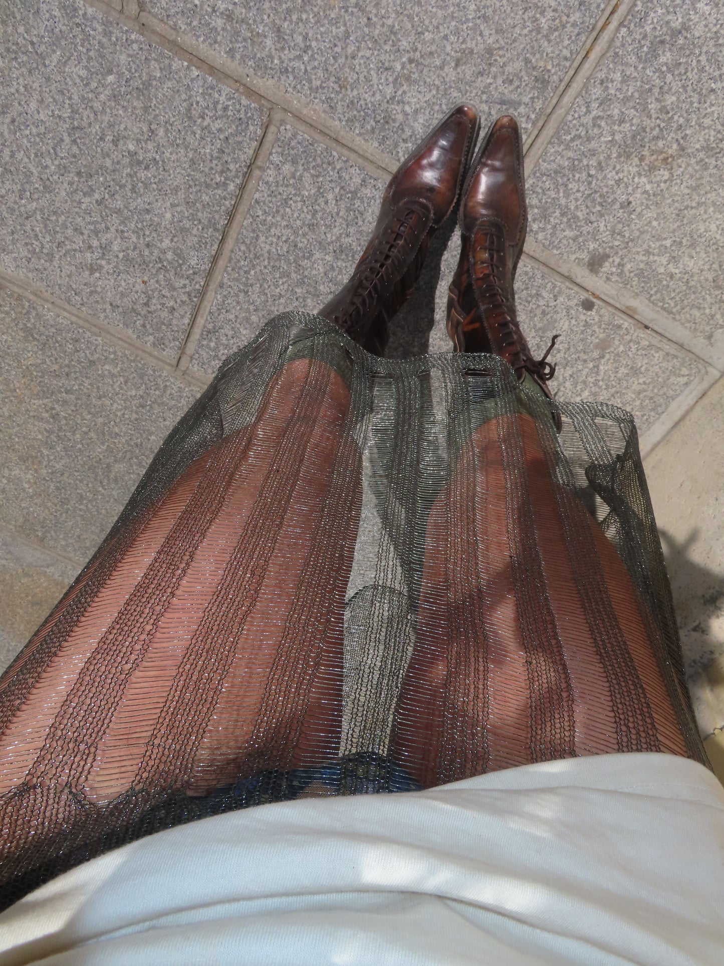 Green ‘Metallic’ Skirt