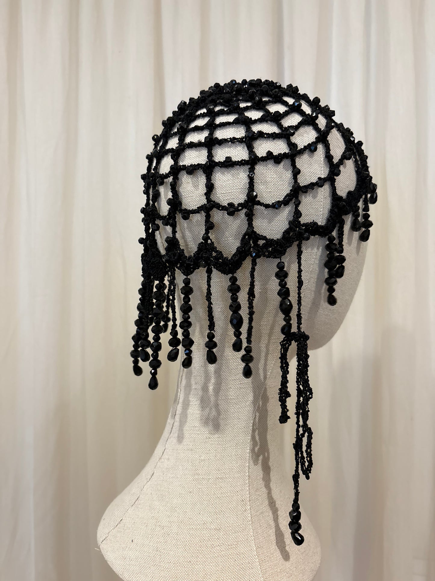 Glass Beads Crochet Hat