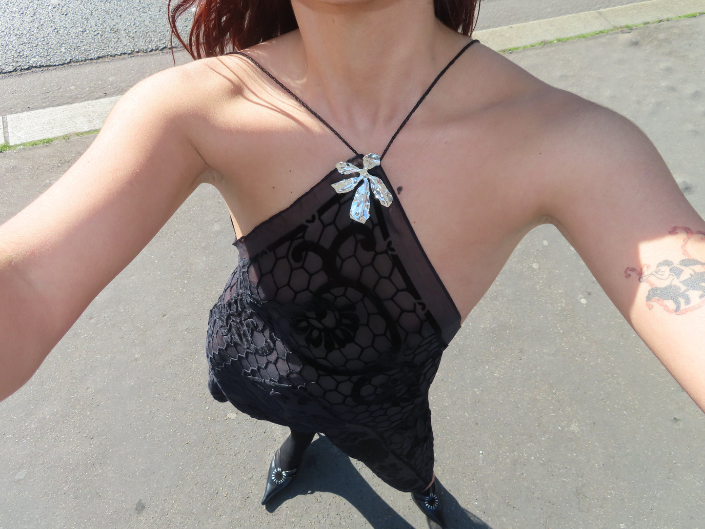 Asymmetrical Velvet Dress