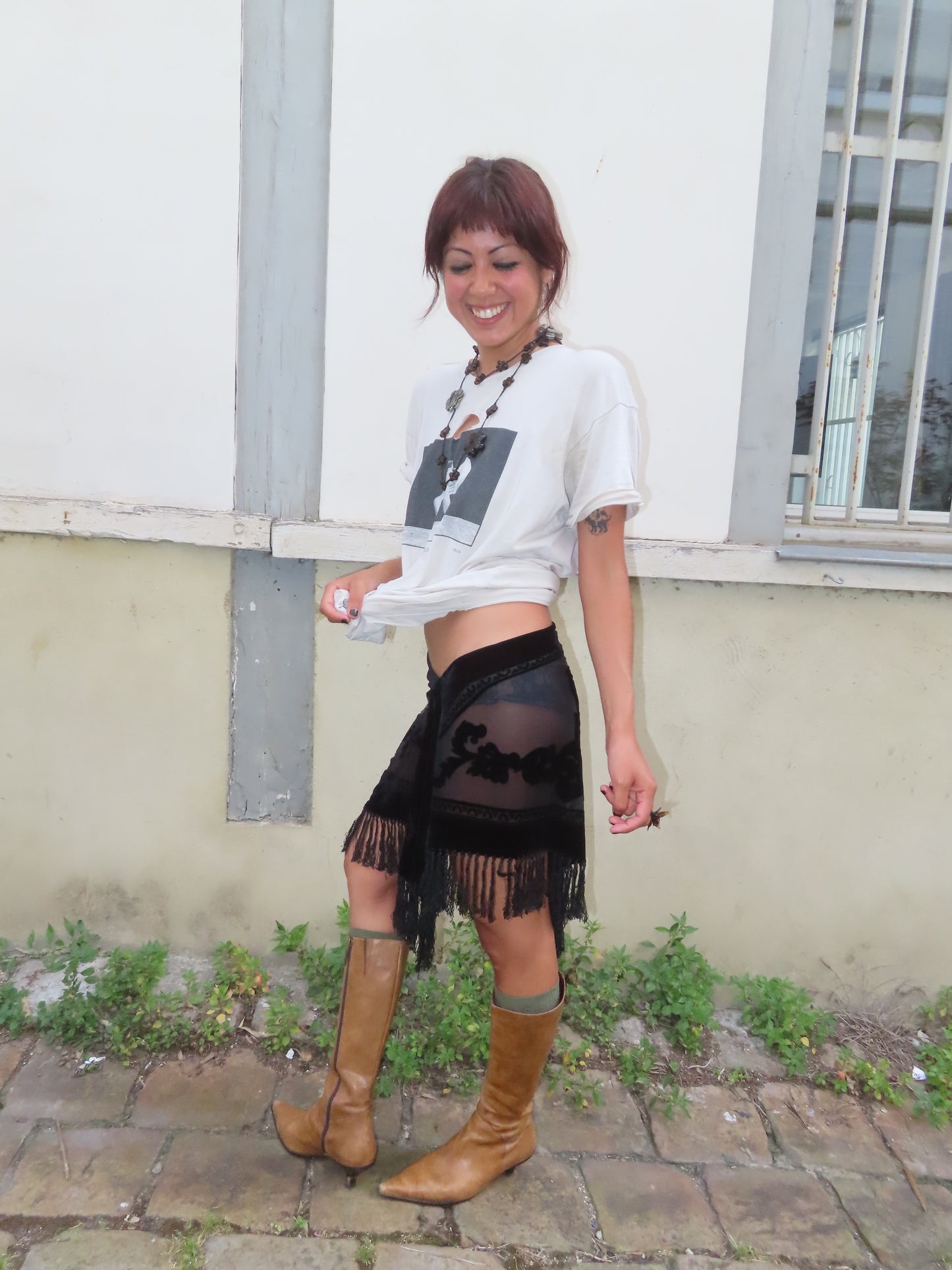 Black Velvet Skirt