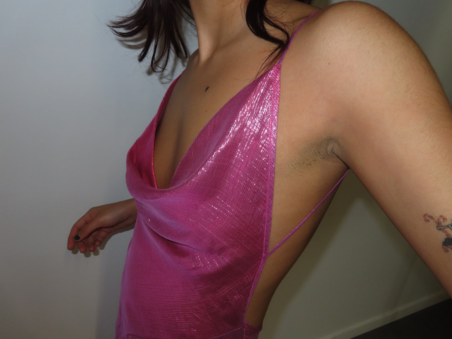 Hot Pink Bias Dress