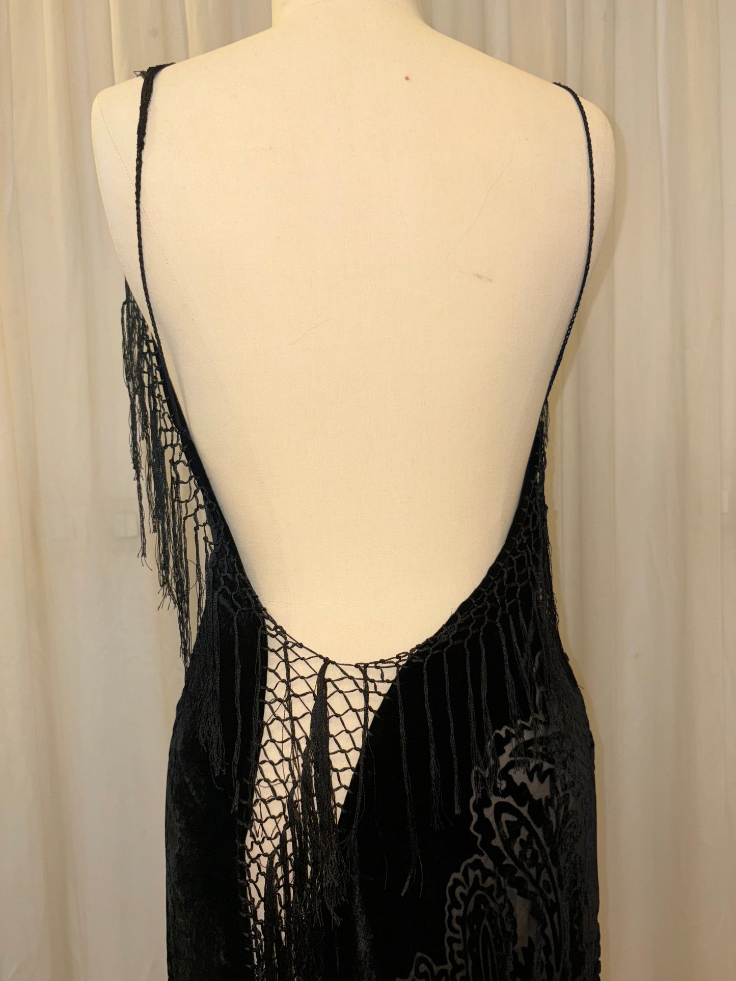 Black Fringes Dress