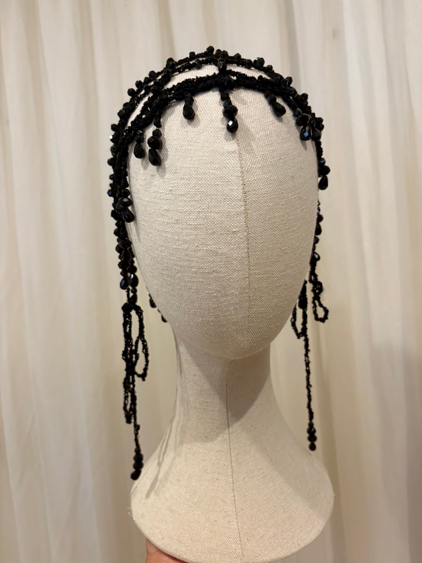 Glass Beads Crochet Hat