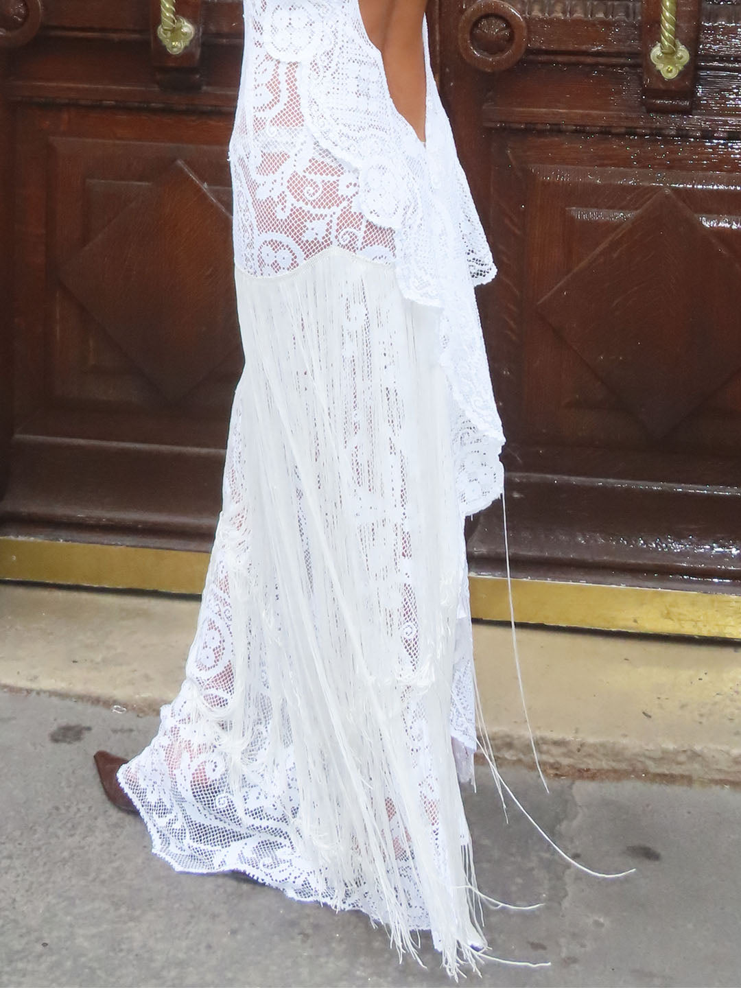 Bridal Lace and Fringes Dress