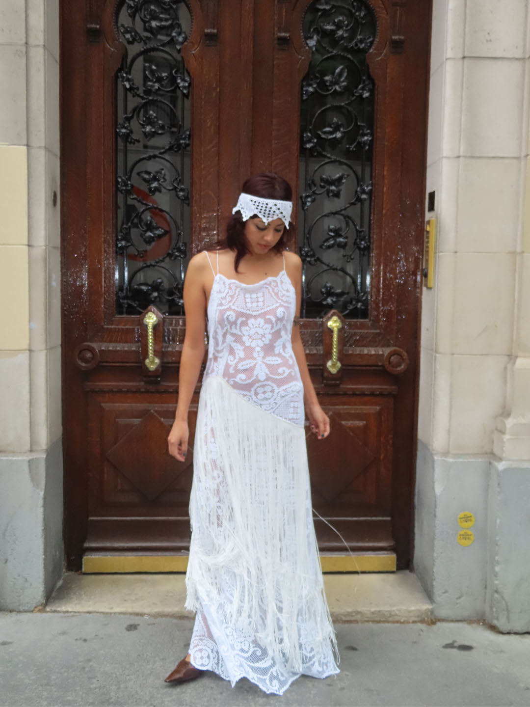 Bridal Lace and Fringes Dress