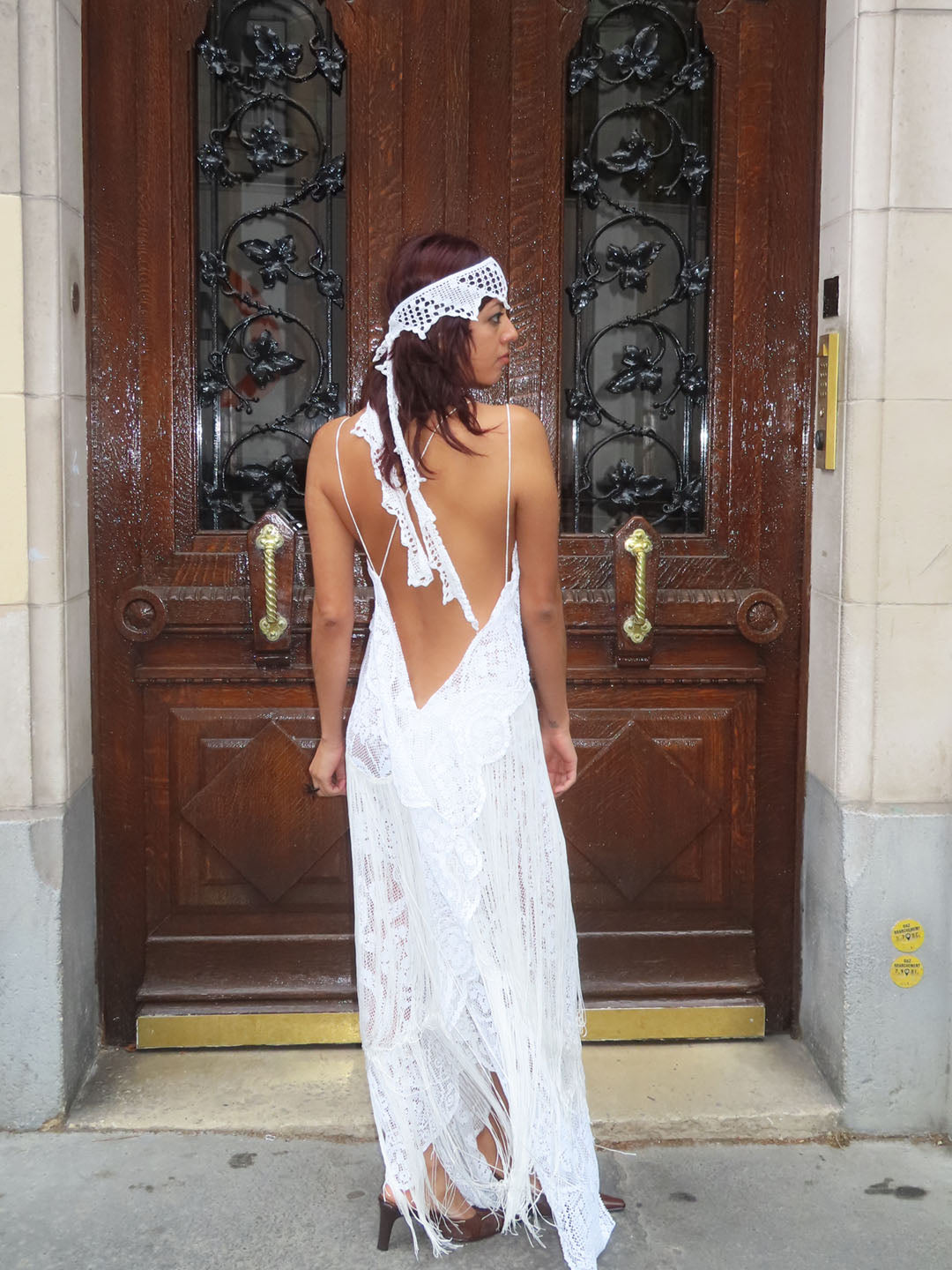 Bridal Lace and Fringes Dress