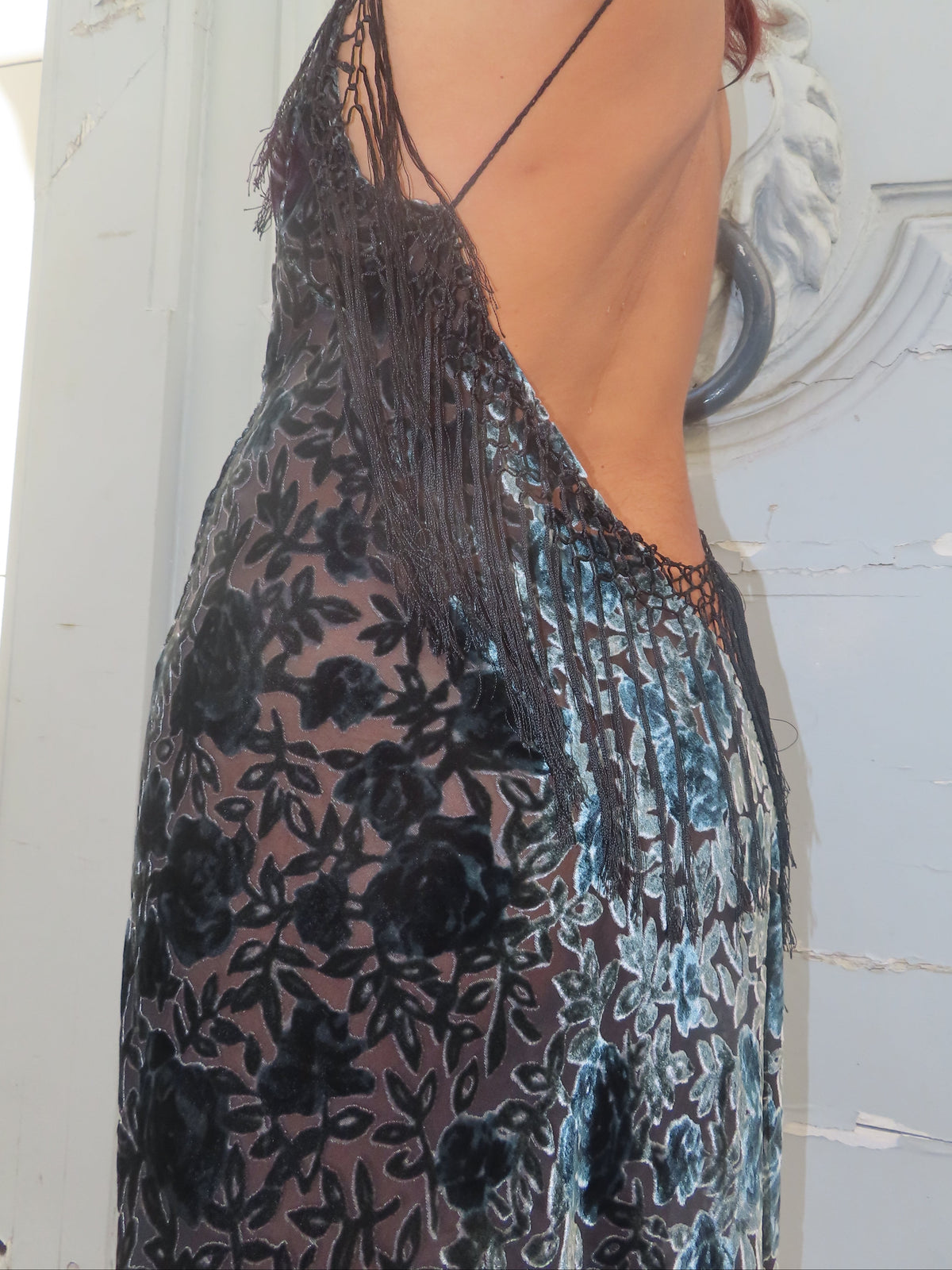 Floral Velvet Dress