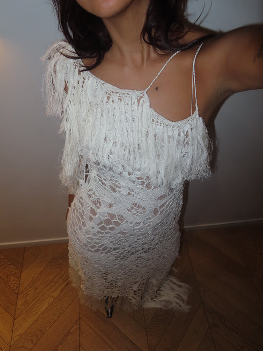 Bridal Fringe Dress