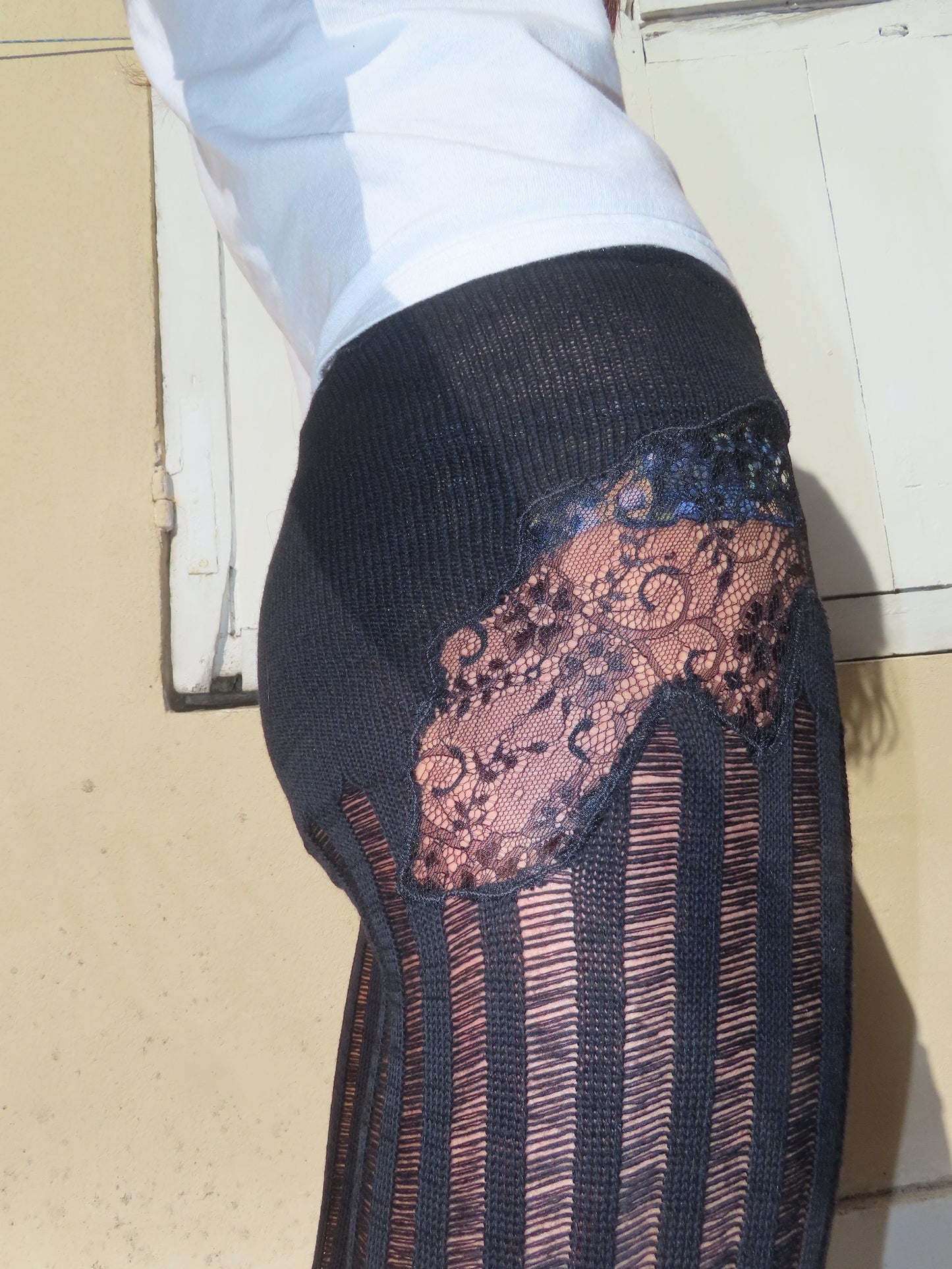Knit and Lace Pants