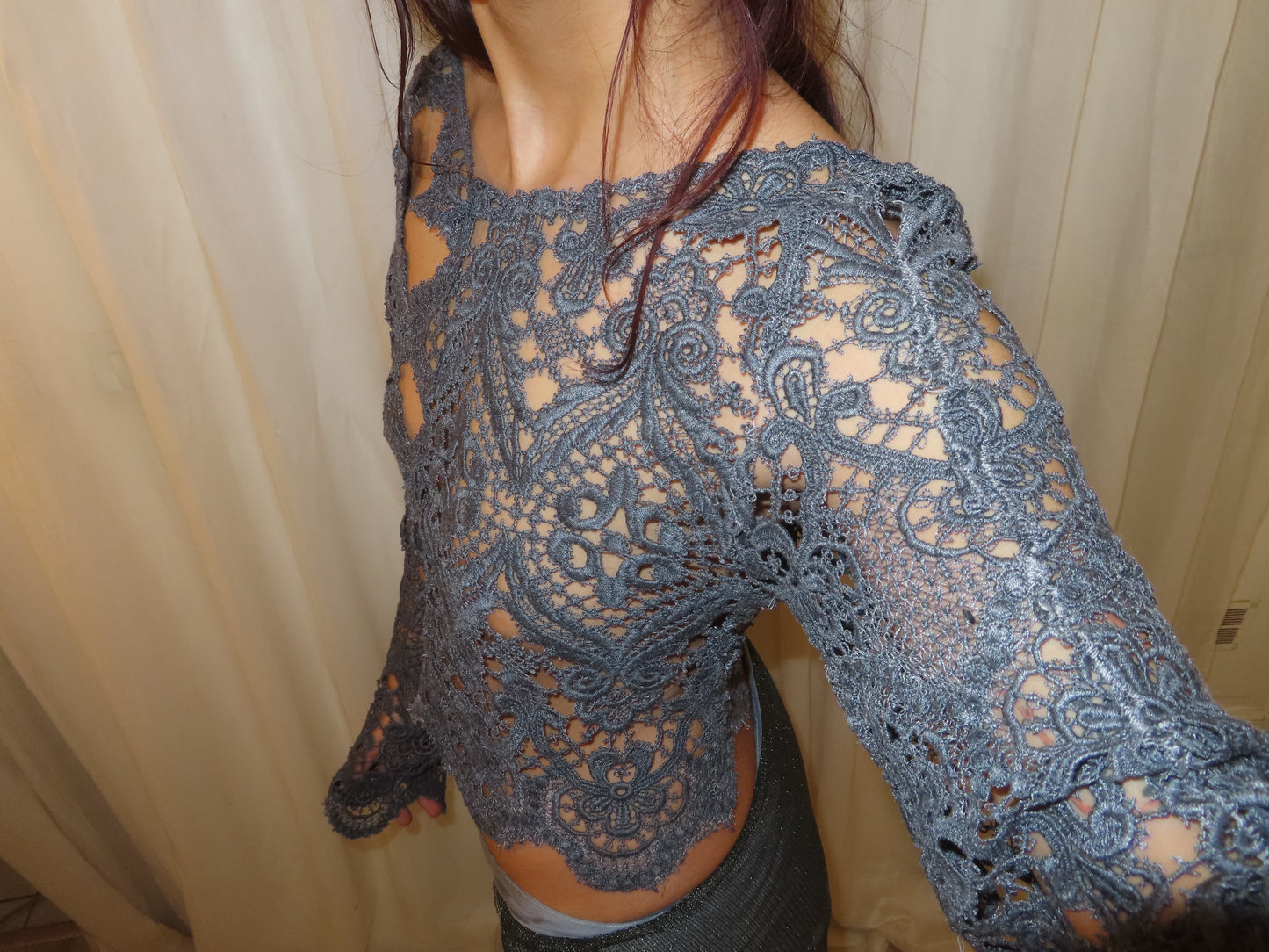 Long Sleeve Lace Top