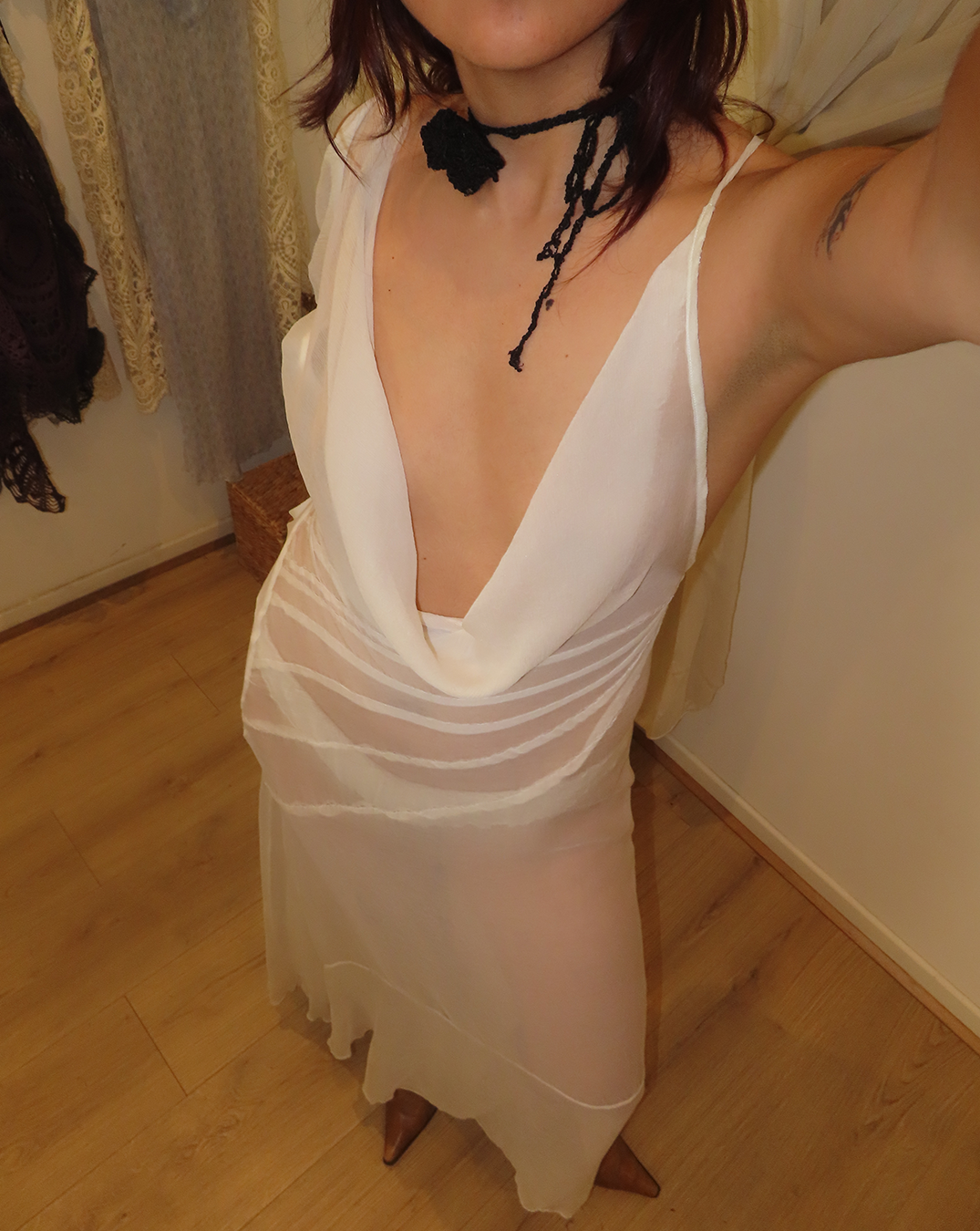 Silk Chiffon Bias Dress